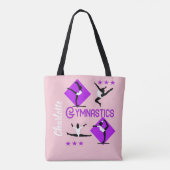 Tote Bag Chiffres de gymnaste Filles mignonnes Gymnastique  (Dos)