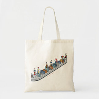 Tote Bag Chiffres de mode avec bagages sur la ceinture de t