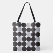 Tote Bag Chiffres gris gris moderne Motif géométrique (Dos)