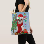 Tote Bag Chih Tzu Chien dans Noël de neige (De près)