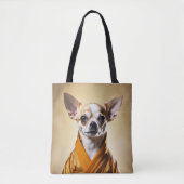 Tote Bag Chihuahua bouddhiste (Devant)