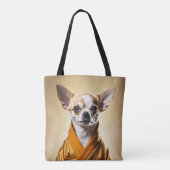 Tote Bag Chihuahua bouddhiste (Dos)