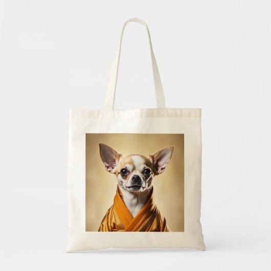 Tote Bag Chihuahua bouddhiste (Devant)