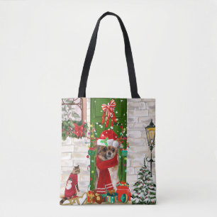 Tote Bag Chihuahua Chien Noël