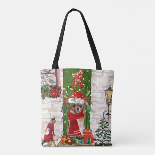 Tote Bag Chihuahua Chien Noël (Dos)