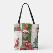 Tote Bag Chihuahua Chien Noël (Dos)