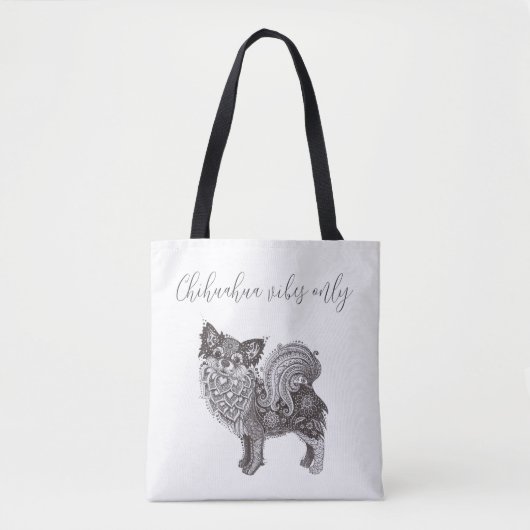Tote Bag Chihuahua Vibes (Voorkant)