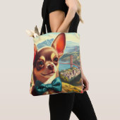 Tote Bag Chihuahua vintage (De près)