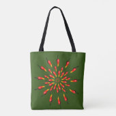 Tote Bag Chili Peppers Mandala Art (Dos)