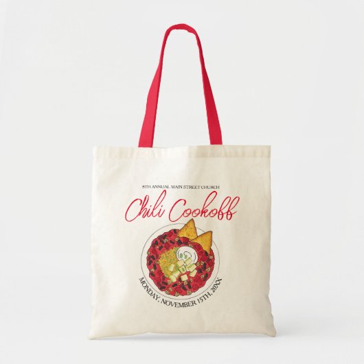 Tote Bag Chilli Soupe Concours de cuisine Concours de soupe (Devant)
