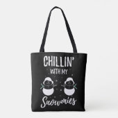 Tote Bag Chillin avec mes neiges (Dos)