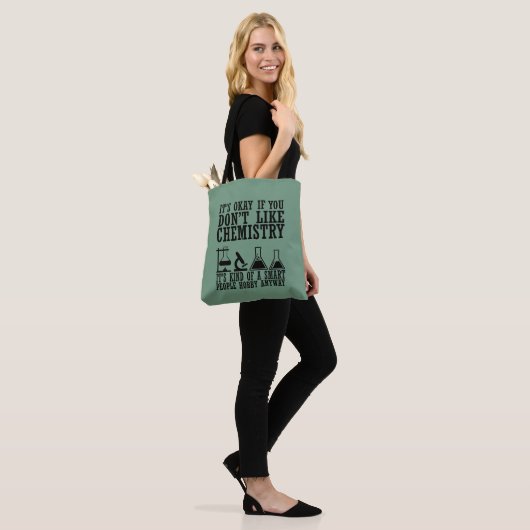 Tote Bag Chimie de sarcasme Guillemets chimistes (Sur le modèle)