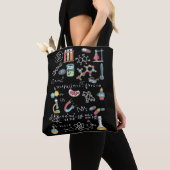 Tote Bag Chimie Mathématicien Physique Chimiste (De près)