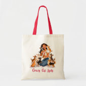 Tote Bag Chimigos - Crazy Chi Lady - Chihuahua  (Devant)
