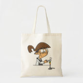 Tote Bag Chimiste fille menant une expérience scientifique (Devant)