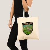 Tote Bag Chimney Rock State Park North Carolina Badge (Devant (produit))
