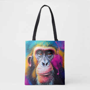 Tote Bag Chimpanzé Ape Animal Discovery Adventure Nature