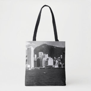 Tote Bag Chine vintage Baie de Hong Kong Vue des gratte-cie