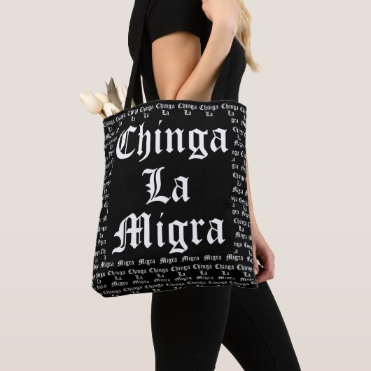 Tote Bag Chinga LA Migra (De près)