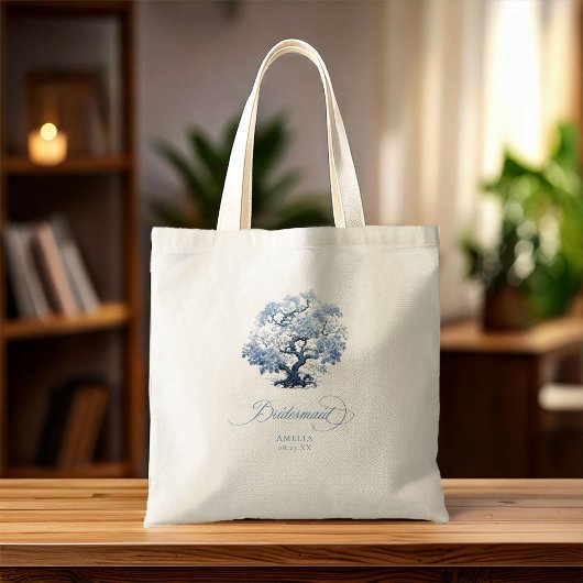 Tote Bag Chinoiserie Mariage Arbre Motif Bridesmaid ID1094