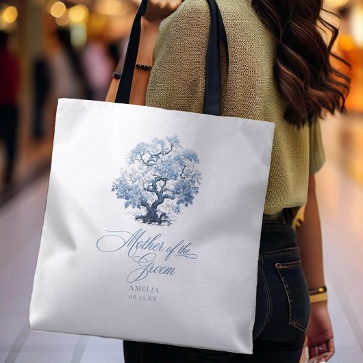 Tote Bag Chinoiserie Mariage Arbre Motif Mère Groom ID1094