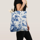 Tote Bag Chinoiseries bleues et blanches (De près)