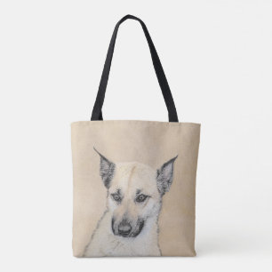 Tote Bag Chinook (Oreilles Pointées) Peinture - Art Chien o