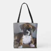 Tote Bag Chiot Brindle de boxeur (Dos)