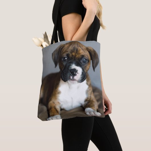 Tote Bag Chiot Brindle de boxeur (De près)