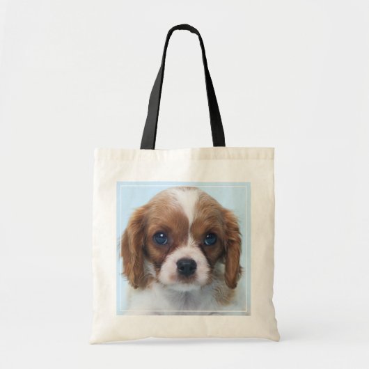 Tote Bag Chiot cavalier d'épagneul du Roi Charles (Devant)
