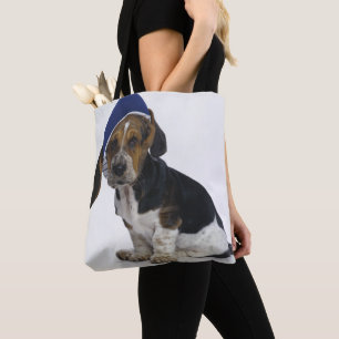 Tote Bag Chiot de Basset Hound avec le pare-soleil