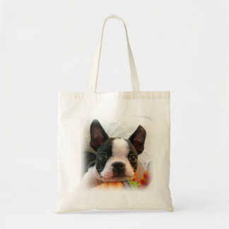 Tote Bag Chiot de Boston Terrier