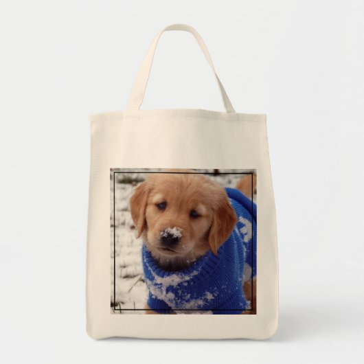Tote Bag Chiot de golden retriever (Devant)