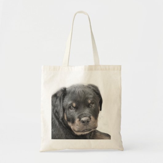 Tote Bag Chiot de rottweiler (Devant)