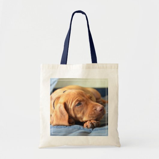 Tote Bag Chiot de Vizsla se reposant sur sa patte (Devant)