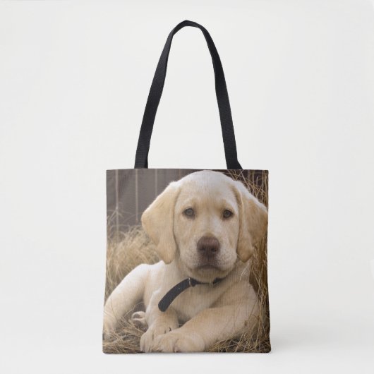 Tote Bag chiot Labrador Retriever (Devant)