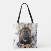 Tote Bag Chiot mignon recherchant (Dos)