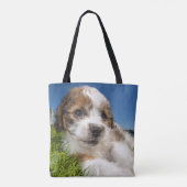 Tote Bag Chiot mignon (Shitzu) (Dos)