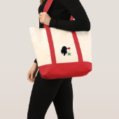 Tote Bag Chiot noir de Labrador (Devant (produit))