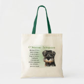 Tote Bag Chiot Schnauzer Miniature (Devant)