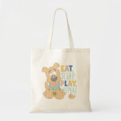 Tote Bag Chiot Scooby-Doo "Mange, Dors, Joue, Répète" (Devant)