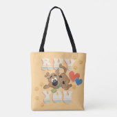 Tote Bag Chiot Scooby-Doo "Ruv You" (Dos)