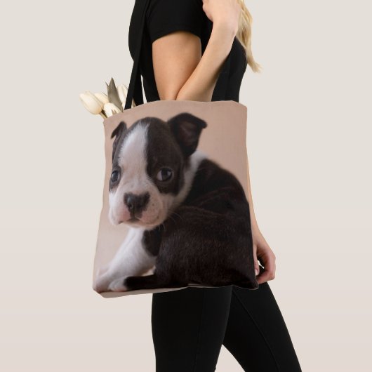 Tote Bag Chiot très jeune de Boston Terrier (De près)