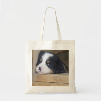 Tote Bag Chiot triste de chien de montagne de Bernese