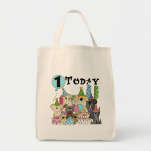 Tote Bag Chiots 1er Anniversaire Tshirts et cadeaux Bash