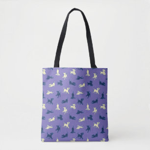 Tote Bag Chiots de laboratoire jaune et noir sur Arrière -