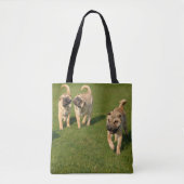Tote Bag Chiots espiègles de Shar Pei (Devant)