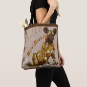 Tote Bag Chiots peints en Afrique (De près)