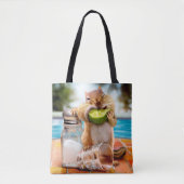 Tote Bag Chipmunk à la chaux (Devant)