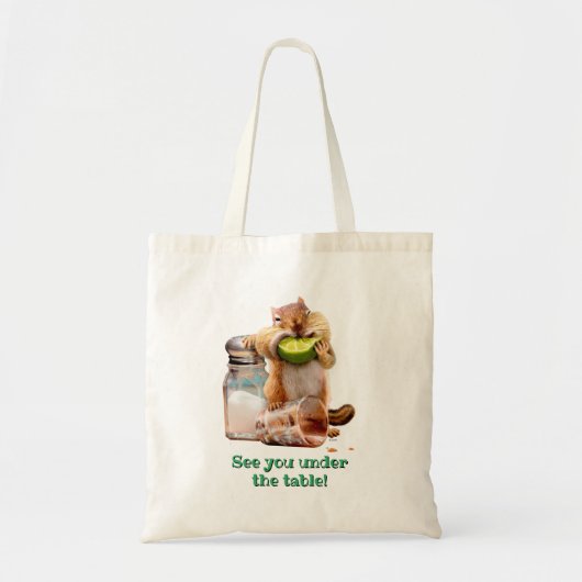 Tote Bag Chipmunk À La Lime (Devant)